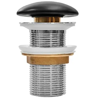 Донный клапан Milleau PD1MB/OO черный без перелива